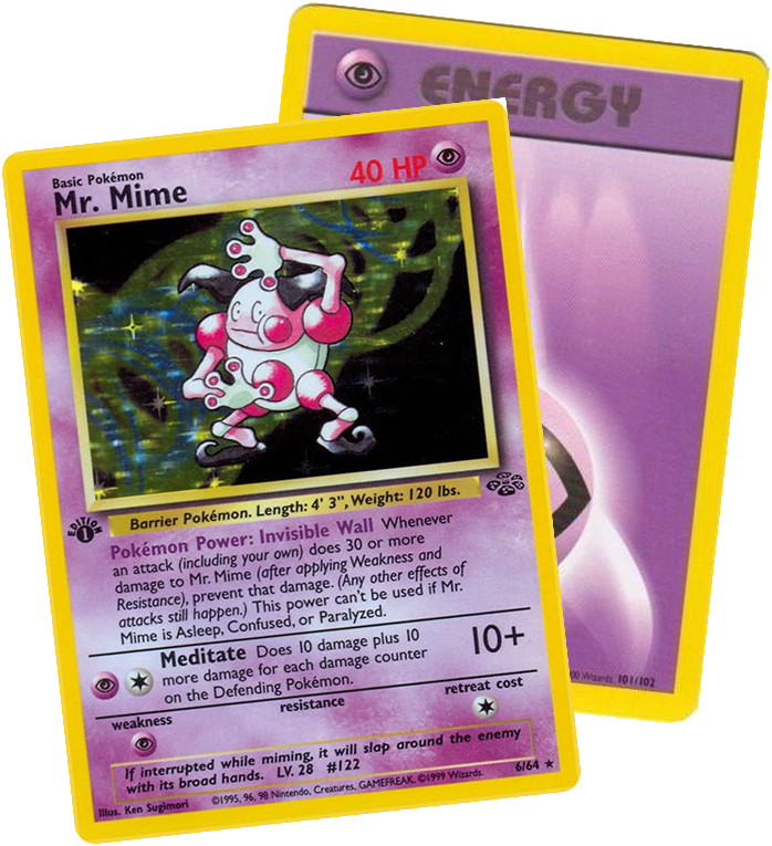 Mr Mime Base Set jungle