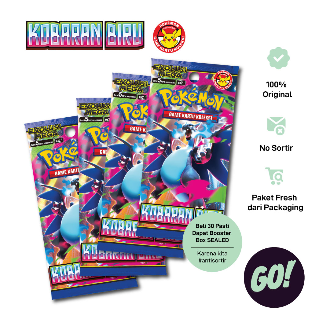 Kobaran Biru Booster Pack Pokemon Indonesia