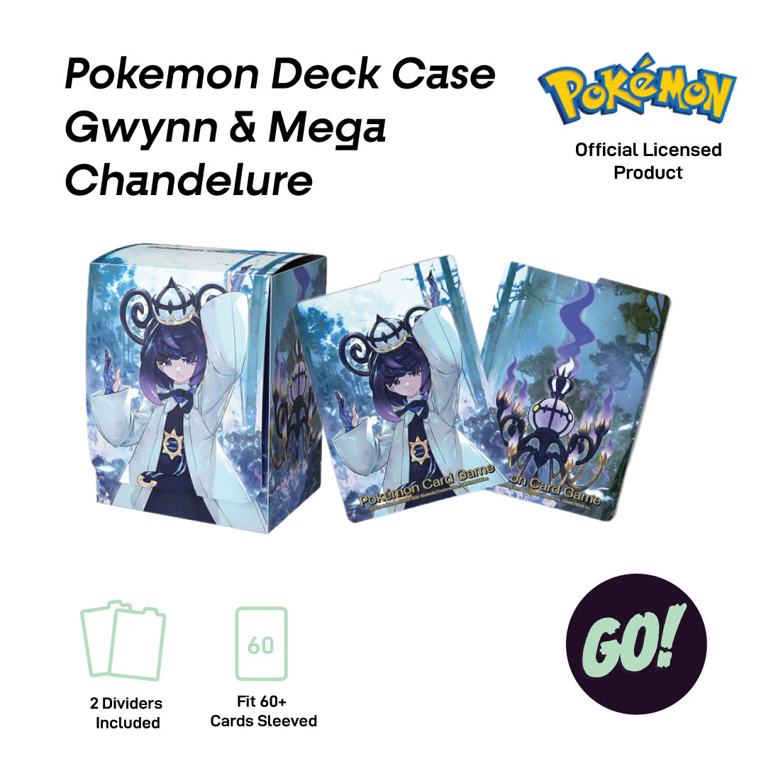 Gwynn and Mega Chandelure Deck Box Case Pokemon