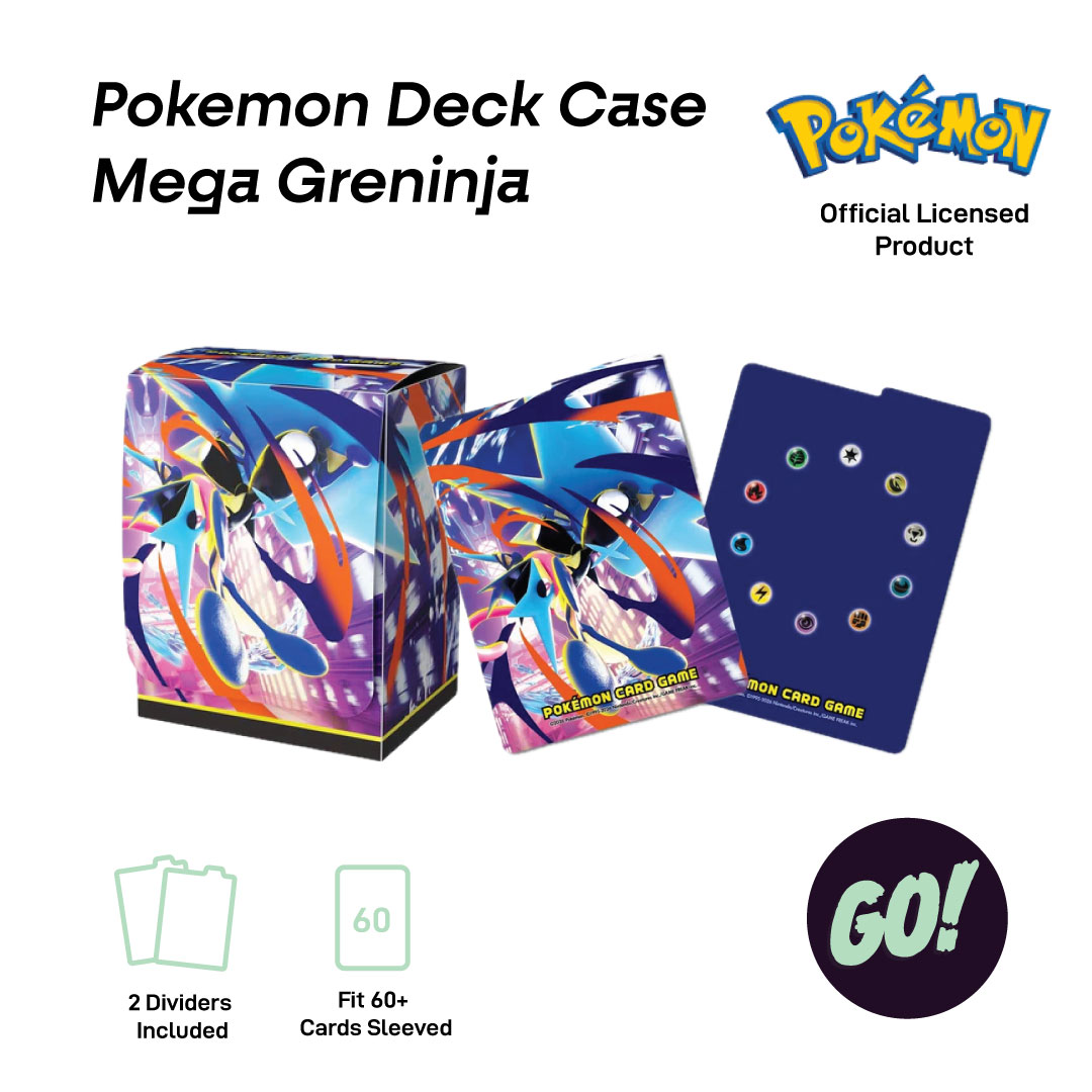 Pokemon Deck Case Box Mega Greninja