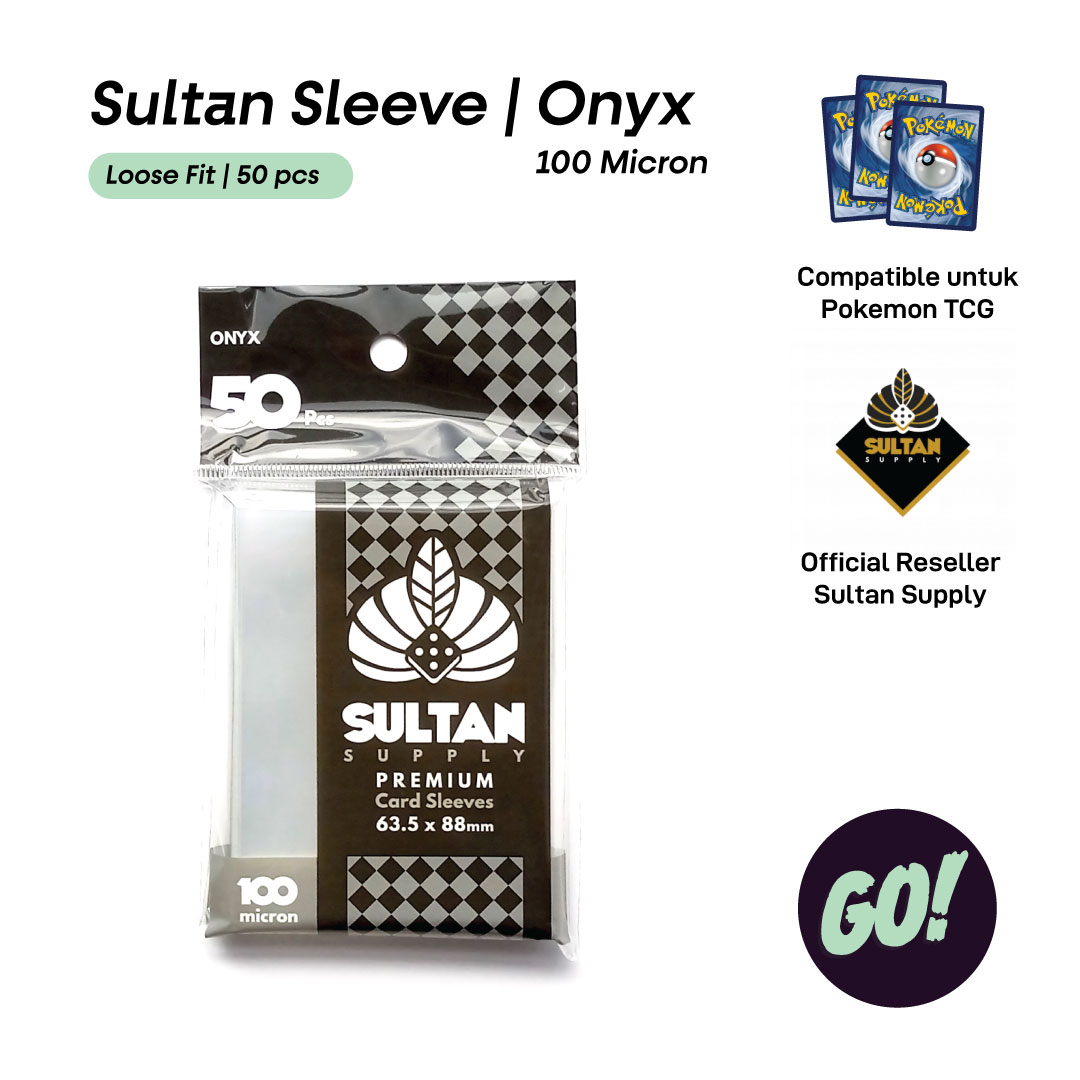 Sultan Sleeve Onyx 100 Micron - GeekingOut - TCG Collector Accessories