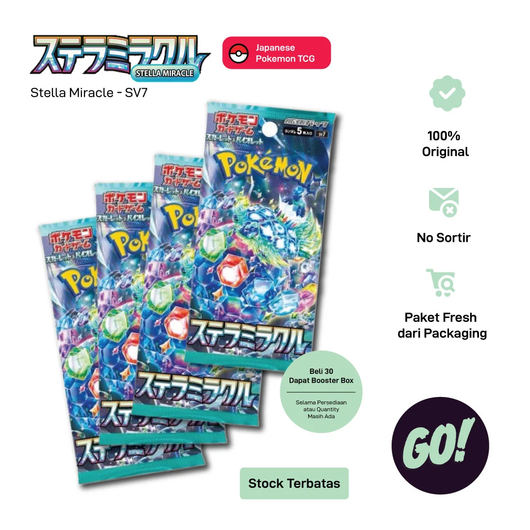 Stella Miracle Sv7 Booster Pack Pokemon Japanese