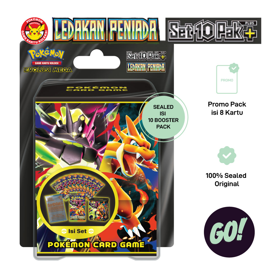 Ledakan Peniada Set 10 Pak Plus - Pokemon Indonesia