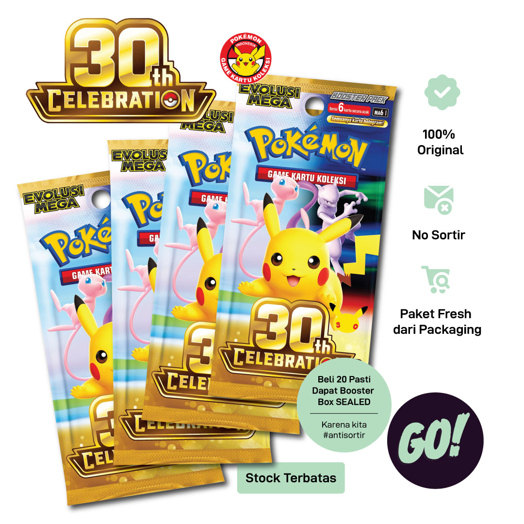 30th Celebration Pokemon Indonesia Booster Pack